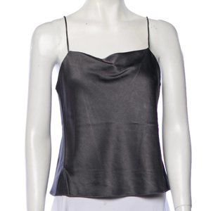 Alice + Olivia Air by Stacey Bendet Grey Silk Layered Tank Top